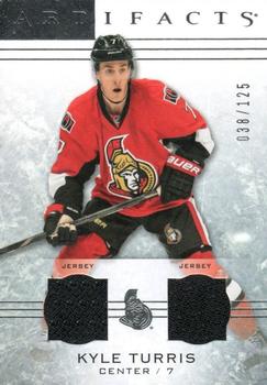 2014-15 Upper Deck Artifacts - Jersey / Jersey Silver #4 Kyle Turris Front