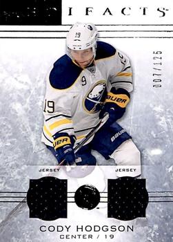 2014-15 Upper Deck Artifacts - Jersey / Jersey Silver #6 Cody Hodgson Front