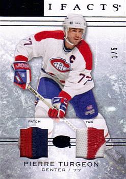 2014-15 Upper Deck Artifacts - Jersey / Patch Tag Black #81 Pierre Turgeon Front
