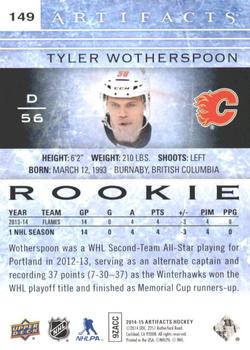 2014-15 Upper Deck Artifacts - Ruby #149 Tyler Wotherspoon Back