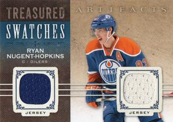2014-15 Upper Deck Artifacts - Treasured Swatches Jerseys Blue #TS-RN Ryan Nugent-Hopkins Front