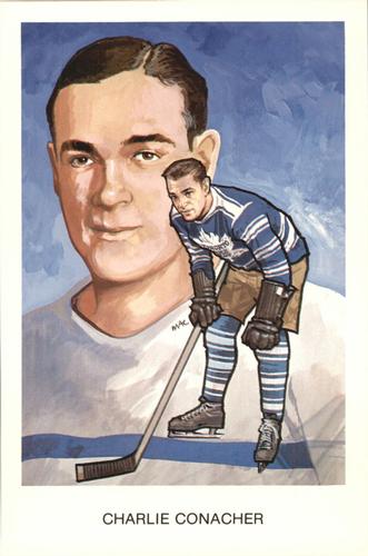 1983 Cartophilium Hockey Hall of Fame Postcards #A5 Charlie Conacher Front