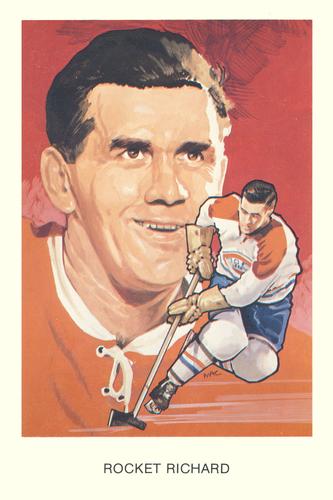 1983 Cartophilium Hockey Hall of Fame Postcards #A12 Rocket Richard Front