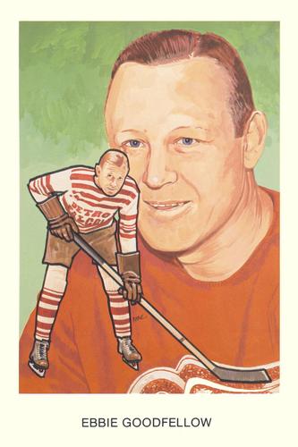 1983 Cartophilium Hockey Hall of Fame Postcards #C5 Ebbie Goodfellow Front