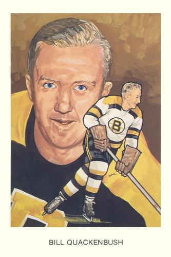 1983 Cartophilium Hockey Hall of Fame Postcards #C11 Bill Quackenbush Front