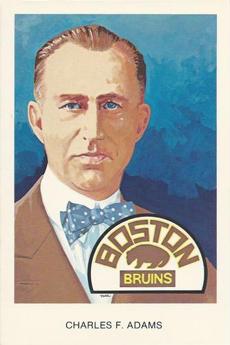 1983 Cartophilium Hockey Hall of Fame Postcards #D1 Charles F. Adams Front