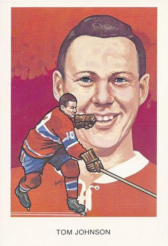 1983 Cartophilium Hockey Hall of Fame Postcards #D6 Tom Johnson Front