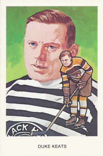 1983 Cartophilium Hockey Hall of Fame Postcards #D8 Duke Keats Front