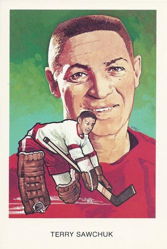 1983 Cartophilium Hockey Hall of Fame Postcards #D13 Terry Sawchuk Front