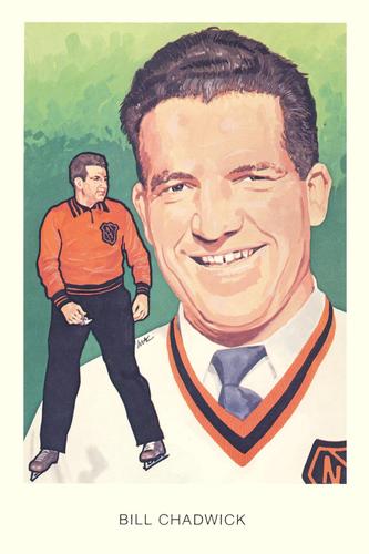 1983 Cartophilium Hockey Hall of Fame Postcards #E4 Bill Chadwick Front