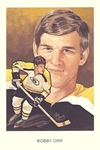 1983 Cartophilium Hockey Hall of Fame Postcards #E13 Bobby Orr Front