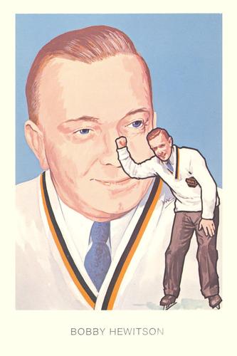 1983 Cartophilium Hockey Hall of Fame Postcards #F6 Bobby Hewitson Front