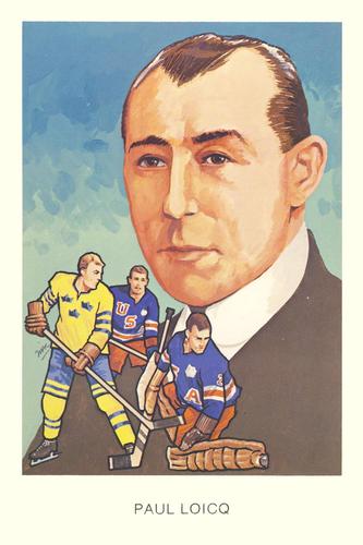 1983 Cartophilium Hockey Hall of Fame Postcards #F8 Paul Loicq Front