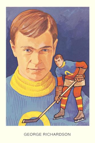 1983 Cartophilium Hockey Hall of Fame Postcards #F11 George Richardson Front