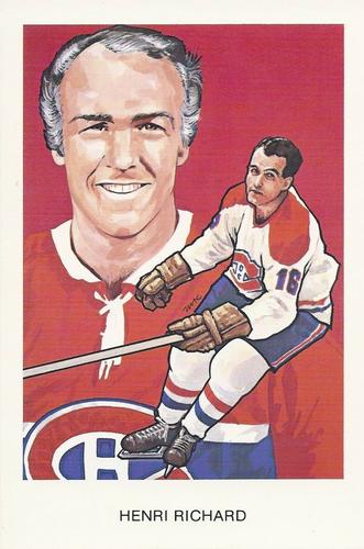 1983 Cartophilium Hockey Hall of Fame Postcards #G11 Henri Richard Front