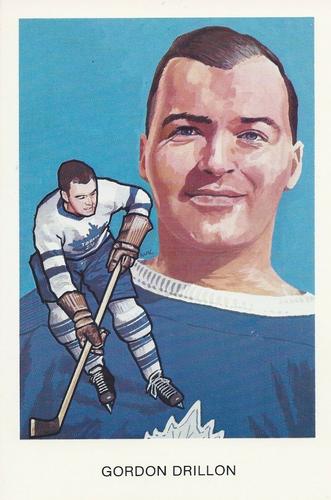 1983 Cartophilium Hockey Hall of Fame Postcards #H3 Gordon Drillon Front
