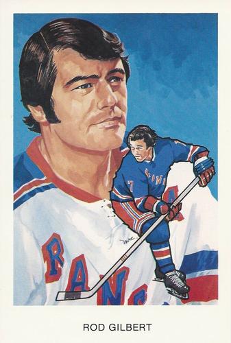 1983 Cartophilium Hockey Hall of Fame Postcards #H5 Rod Gilbert Front