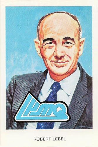 1983 Cartophilium Hockey Hall of Fame Postcards #H11 Robert Lebel Front
