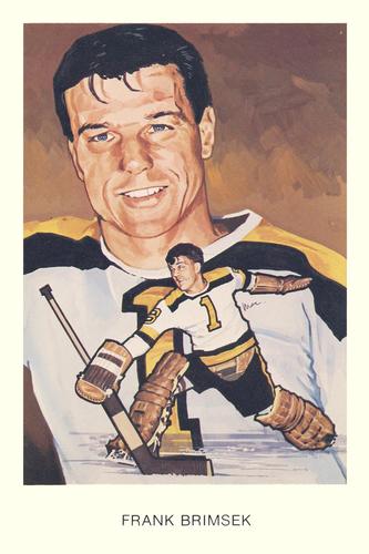 1983 Cartophilium Hockey Hall of Fame Postcards #I3 Frank Brimsek Front