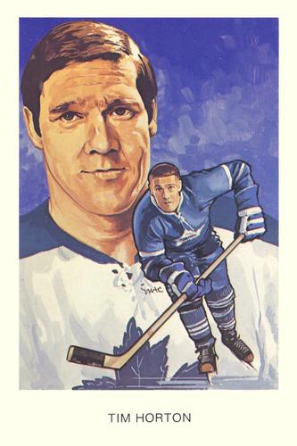 1983 Cartophilium Hockey Hall of Fame Postcards #J8 Tim Horton Front
