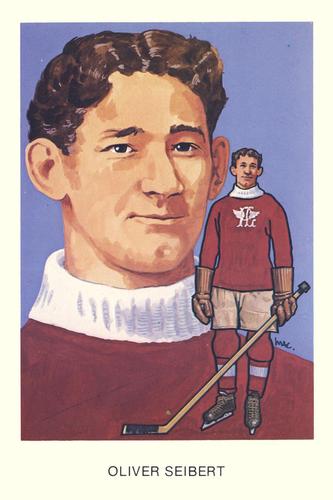 1983 Cartophilium Hockey Hall of Fame Postcards #J14 Oliver Seibert Front