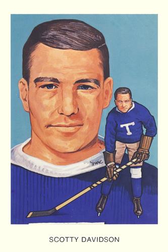 1983 Cartophilium Hockey Hall of Fame Postcards #K2 Scotty Davidson Front