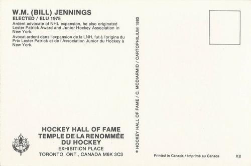 1983 Cartophilium Hockey Hall of Fame Postcards #K8 W.M. 