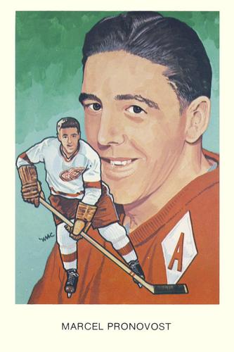 1983 Cartophilium Hockey Hall of Fame Postcards #K14 Marcel Pronovost Front