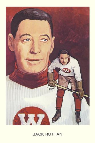 1983 Cartophilium Hockey Hall of Fame Postcards #K15 Jack Ruttan Front