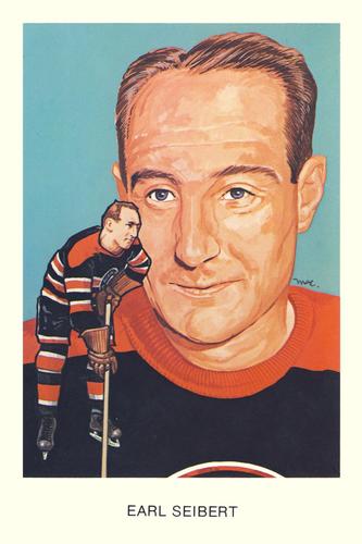 1983 Cartophilium Hockey Hall of Fame Postcards #K16 Earl Seibert Front