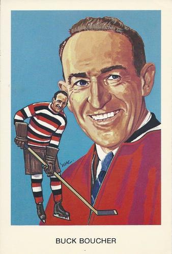 1983 Cartophilium Hockey Hall of Fame Postcards #L1 Buck Boucher Front