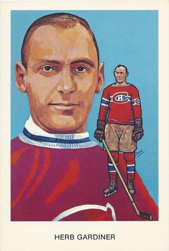 1983 Cartophilium Hockey Hall of Fame Postcards #L4 Herb Gardiner Front