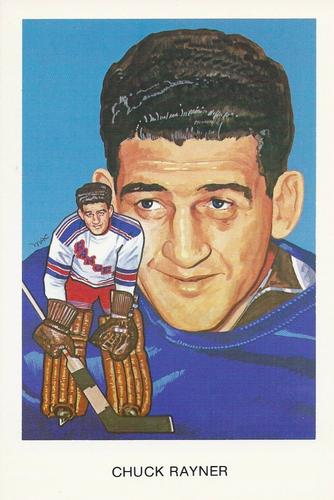 1983 Cartophilium Hockey Hall of Fame Postcards #L14 Chuck Rayner Front