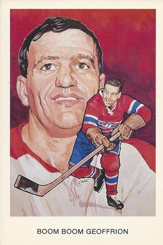1983 Cartophilium Hockey Hall of Fame Postcards #M8 Bernard (Boom Boom) Geoffrion Front
