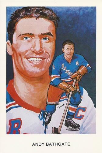 1983 Cartophilium Hockey Hall of Fame Postcards #O4 Andy Bathgate Front