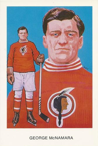 1983 Cartophilium Hockey Hall of Fame Postcards #O10 George McNamara Front