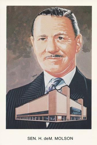 1983 Cartophilium Hockey Hall of Fame Postcards #O12 Hartland Molson Front