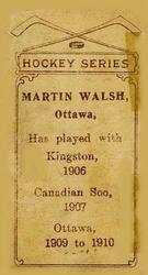 1910-11 Imperial Tobacco Hockey Series (C56) #7 Martin Walsh Back