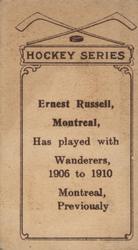 1910-11 Imperial Tobacco Hockey Series (C56) #20 Ernest Russell Back