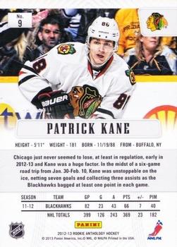 2012-13 Panini Rookie Anthology - Prizm #9 Patrick Kane Back