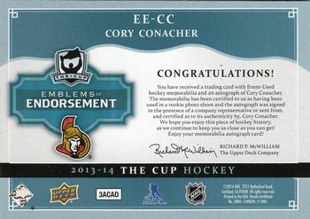 2013-14 Upper Deck The Cup - Emblems of Endorsement #EE-CC Cory Conacher Back
