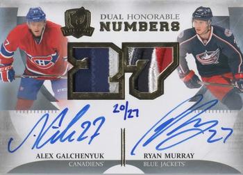 2013-14 Upper Deck The Cup - Honorable Numbers Dual #HN-GM Alex Galchenyuk / Ryan Murray Front