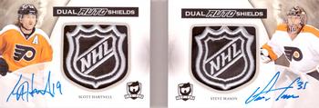 2013-14 Upper Deck The Cup - Dual Auto Shields Booklets #DAS-SS Scott Hartnell / Steve Mason Front