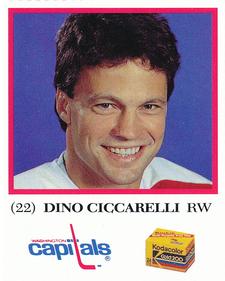 1991-92 Kodak/Giant Washington Capitals #NNO Dino Ciccarelli Front