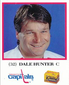 1991-92 Kodak/Giant Washington Capitals #NNO Dale Hunter Front