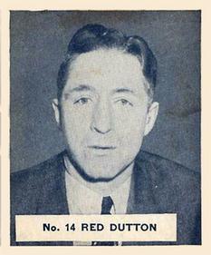 1937-38 World Wide Gum (V356) #14 Red Dutton Front
