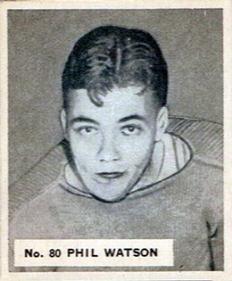 1937-38 World Wide Gum (V356) #80 Phil Watson Front