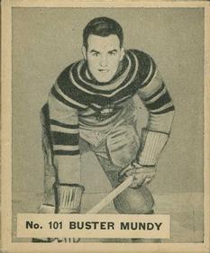 1937-38 World Wide Gum (V356) #101 Buster Mundey Front