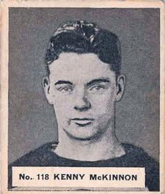 1937-38 World Wide Gum (V356) #118 Kenny McKinnon Front
