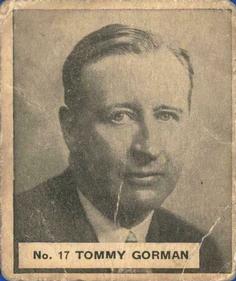 1937-38 World Wide Gum (V356) #17 Tommy Gorman Front